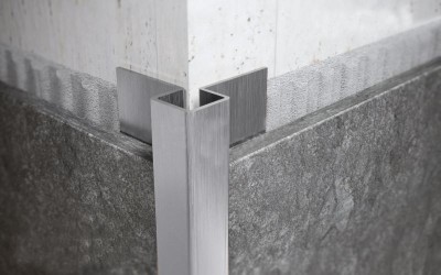 Антивандальный профиль для плитки FMP 10х25 M Сталь сатинированная 2,7 м