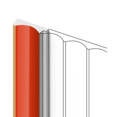 Финишный молдинг для панелей HiWood LF139A OR3G красный 12х32 мм 2,7 м