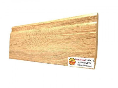 Плинтус для пола 100х16 мм Teckwood Дуб Сондерс цветной МДФ 2.15 м