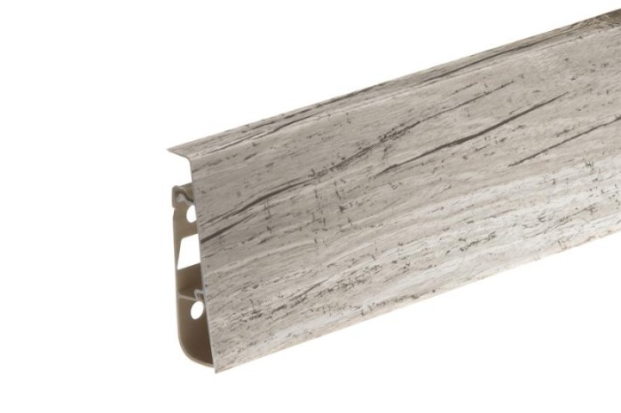 Напольный плинтус ПВХ 75 мм Cezar Hi-Line Prestige 288 Дуб Жасминовый 2,5 м