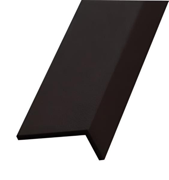 Алюминиевый уголок 15х30 мм разнополочный ПБ30х15 шоколад муар 2,7м