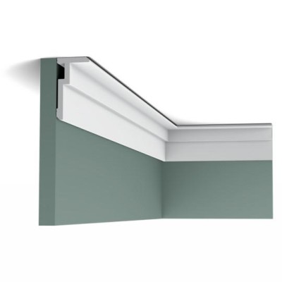 Плинтус потолочный Orac Decor Duropolymer CX197 белый 200x5x9.3 см