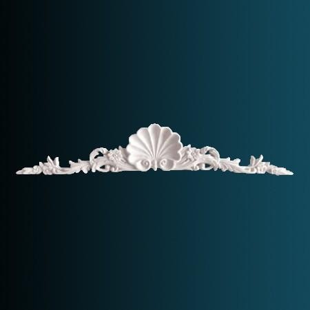 Декоративный орнамент Перфект G2034 150х886х40 мм белый полиуретан