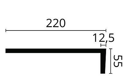Профиль для окон и дверей NMC Floorstyl Essenza WS1 55х220 240 см