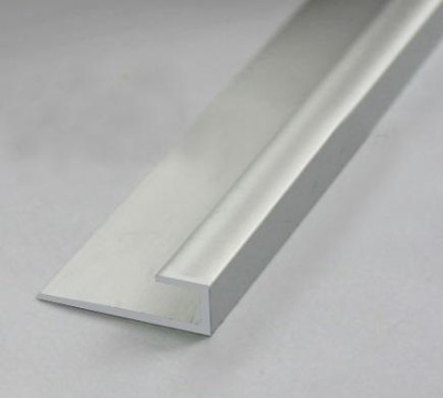 Алюминиевый П-образный профиль для стёкол 5 мм ПО-111 Серебро матовое 2,7 м