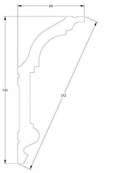 Потолочный плинтус Orac Decor Purotouch C339 2 м