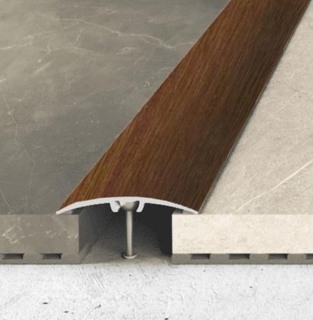 Алюминиевый порог одноуровневый 32 мм Effector A-66 0924 Дуб Порта 2,7 м