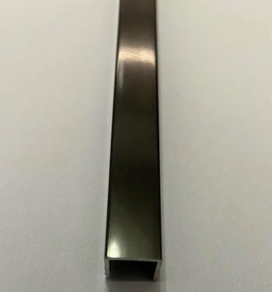 Алюминиевый П-образный профиль 9х20 мм Б-2 бронза люкс 2,7м