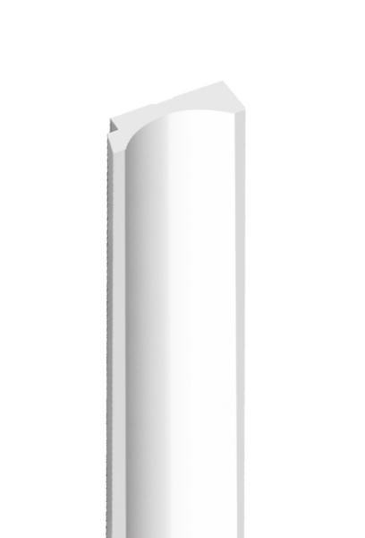 Финишный молдинг для панелей HiWood LF139B NP белый 12х34 мм 2,7 м