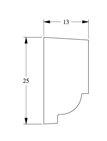 Декоративный молдинг Orac Decor Purotouch P9050 2 м
