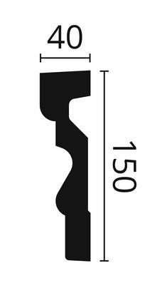 Профиль для окон и дверей NMC Domostyl MA11 150х40 200 см