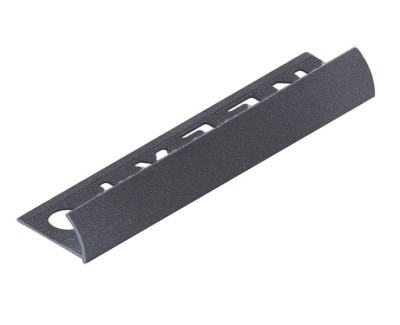 С-профиль для плитки 10 мм алюминиевый NEEXY PV17-44 SA муар антрацит 2.7 м