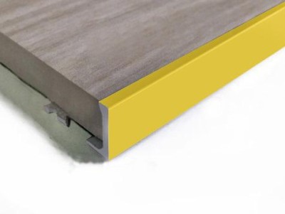 Алюминиевый профиль L-образный 6 мм ПО-Г6 Золото матовое 2,7 м