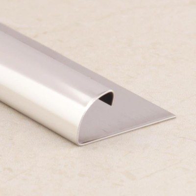 Профиль С-образный из нержавеющей стали 10 мм SR003-10H SG Серебро глянец 2,7 м