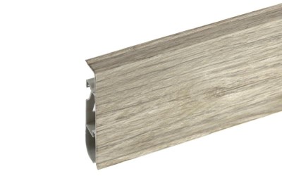 Напольный плинтус ПВХ 75 мм Cezar Hi-Line Prestige 301 Дуб Тоскана 2,5 м