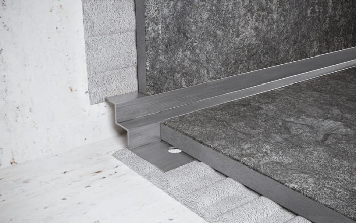 Стальной профиль для внутренних углов закладной 12 мм FW 12 S сатинированная сталь 2,7 м