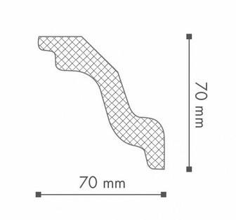 Потолочный плинтус NMC Nomastyl K 70х70 200 см