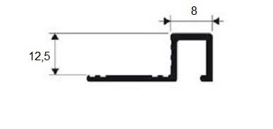 Профиль П-образный из латуни Progress PRFOL 125 полированный 2,7 м