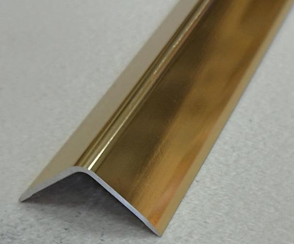 Алюминиевый уголок 40х40 мм ПН-40х40 Золото глянец 2,7 м