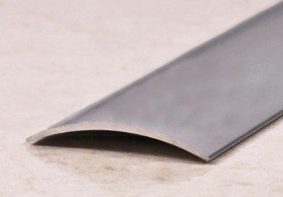 Одноуровневый порог алюминиевый 20 мм ПО-20 Серебро матовое 2,7 м