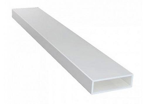 Профиль импоста для москитной сетки 21х5 мм 9016 (белый) 3 м
