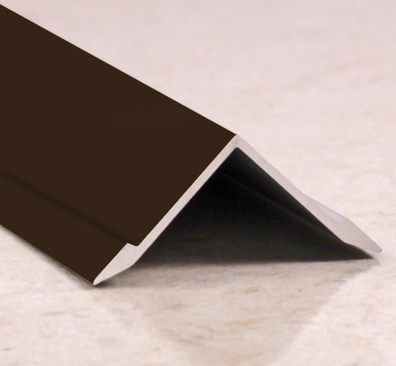 Алюминиевый уголок 21х21 мм ПВ21х21 внутренний бронза матовая 2,7 м