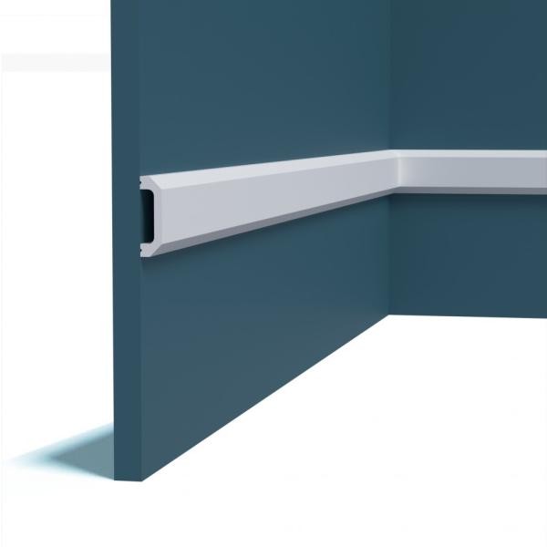 Молдинг Перфект Плюс P215-2800 белый ударопрочный полимер 50х14 2,8 м