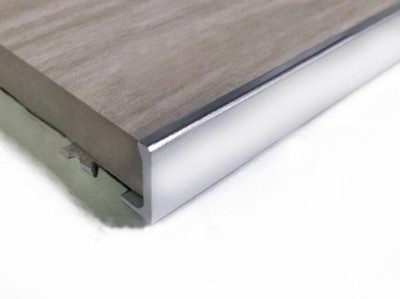 Алюминиевый профиль L-образный 6 мм ПО-Г6 Серебро глянец 2,7 м