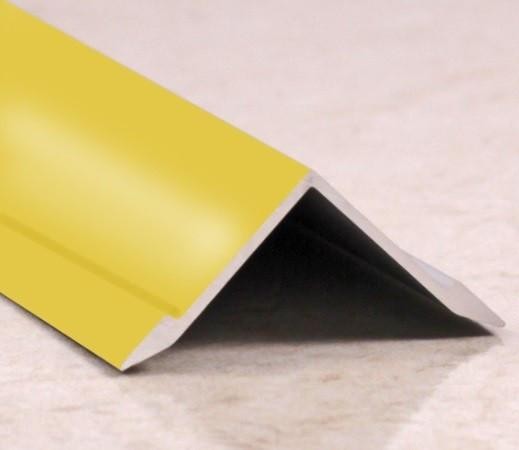 Алюминиевый уголок 21х21 мм ПВ21х21 внутренний золото люкс 2,7 м