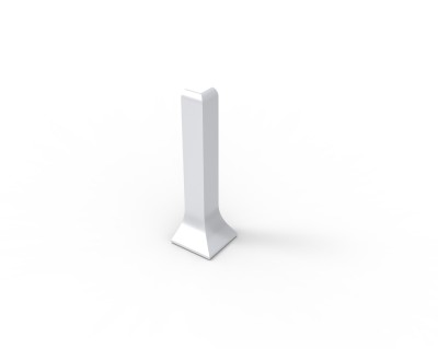 Уголок наружный для плинтуса 60 мм Мега-Трейд ЛП-60ун 0033 серый RAL 9006