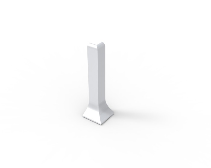 Уголок наружный для плинтуса 60 мм Мега-Трейд ЛП-60ун 0033 серый RAL 9006