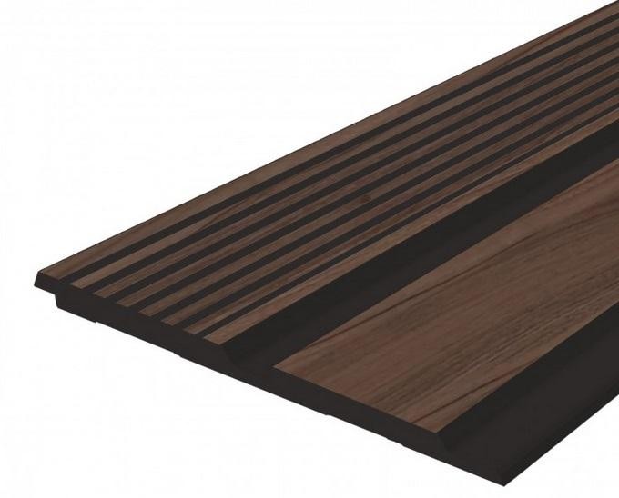 Отделочная панель 120х12 мм Hiwood LV123 BR395K под дерево 2,7м