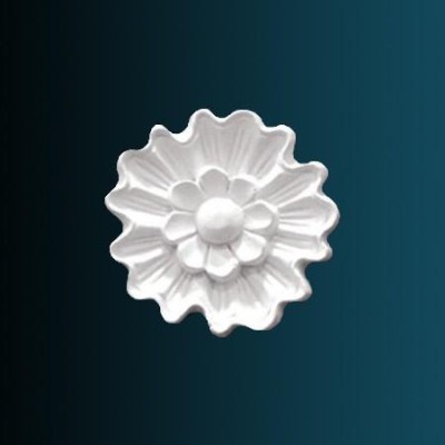 Декоративный орнамент Перфект G2041 70х70х10 мм белый полиуретан