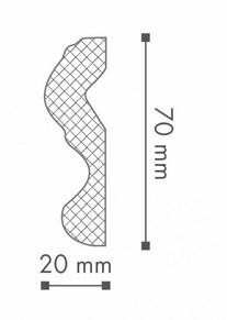 Потолочный плинтус NMC Nomastyl N 70х20 200 см