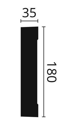 Профиль для окон и дверей NMC Domostyl light MA20 light 180х35 200 см