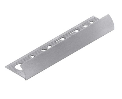 С-профиль для плитки 12 мм алюминиевый NEEXY PV18-02 MS серебро матовое 2.7 м