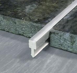 Алюминиевый Т-образный профиль 5 мм (вставка-разделитель) ПТ-05 Серебро глянец 2,7 м