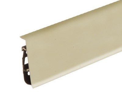 Напольный плинтус ПВХ 75 мм Cezar Hi-Line Prestige 326 Светло-бежевый 2,5 м