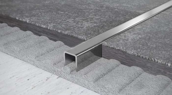 Профиль П-образный из нержавеющей стали 20 мм FU 20 P Сталь полированная 2,7 м