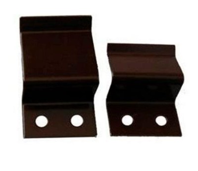 Z-образное крепление для москитной сетки (2 шт. верх-низ, упаковка 100 штук) коричневое