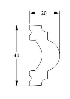 Гибкий молдинг Orac Decor Duropolymer Flex PX120F 2 м