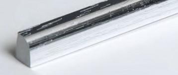 Штапик 10х14 мм Асви вспененный ПВХ цвет Хром 2,4 м