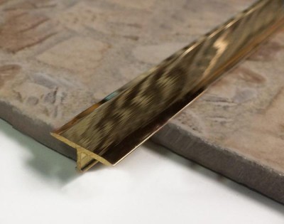 Латунный Т-профиль Yakamoz ЛТ-26 латунь полированная 2,7 м