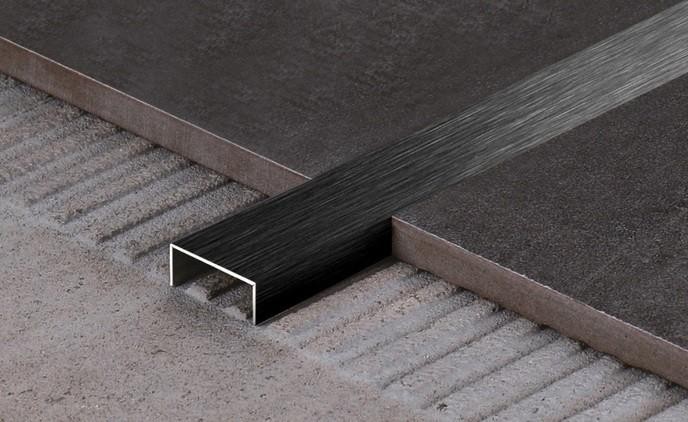 Стальной П-профиль 10х20 FSUP20-BS черный сатинированный 2,7м