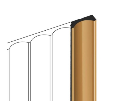 Финишный молдинг для панелей HiWood LF139B G365 бежевый 12х34 мм 2,7 м