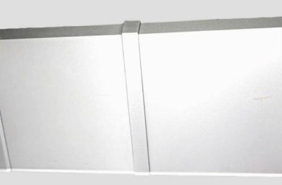 Соединитель ПВХ для плинтуса Евротрим F-70 серебро