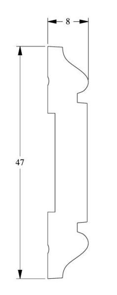 Гибкий молдинг Orac Decor Duropolymer Flex PX144F 2 м