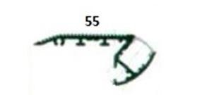 Профиль под светодиодную ленту ПС-5528 Серебро матовое 2,5 м