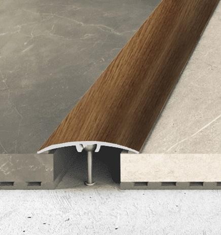 Алюминиевый порог одноуровневый 32 мм Effector A-66 2701 Орех Чили 2,7 м