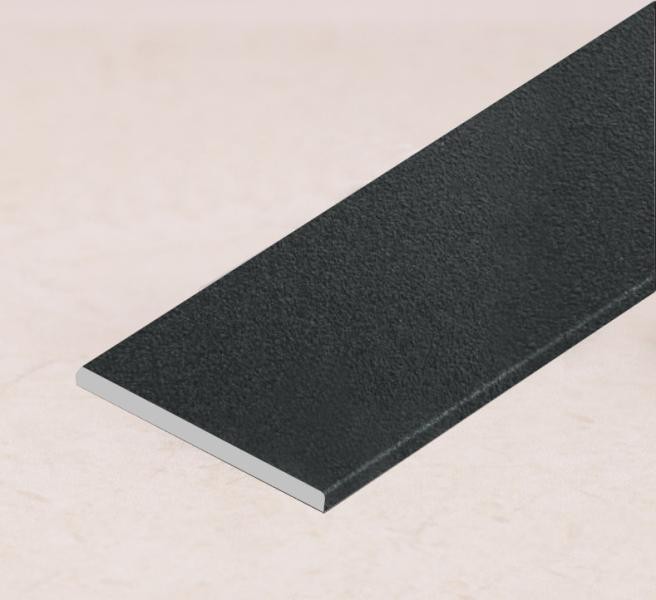 Алюминиевая полоса 15 мм антрацит муар 1,6 мм толщина полосы 3м